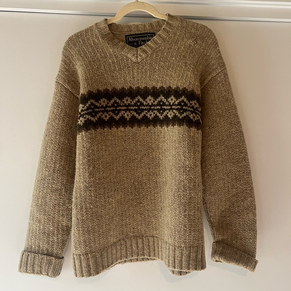 Vintage Abercrombie Wool Sweater Men’s Small